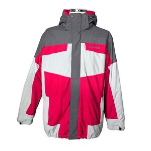 Columbia Mens Bugaboo Interchange Jacket Colorblock Fleece Lined Hooded SM7789 L